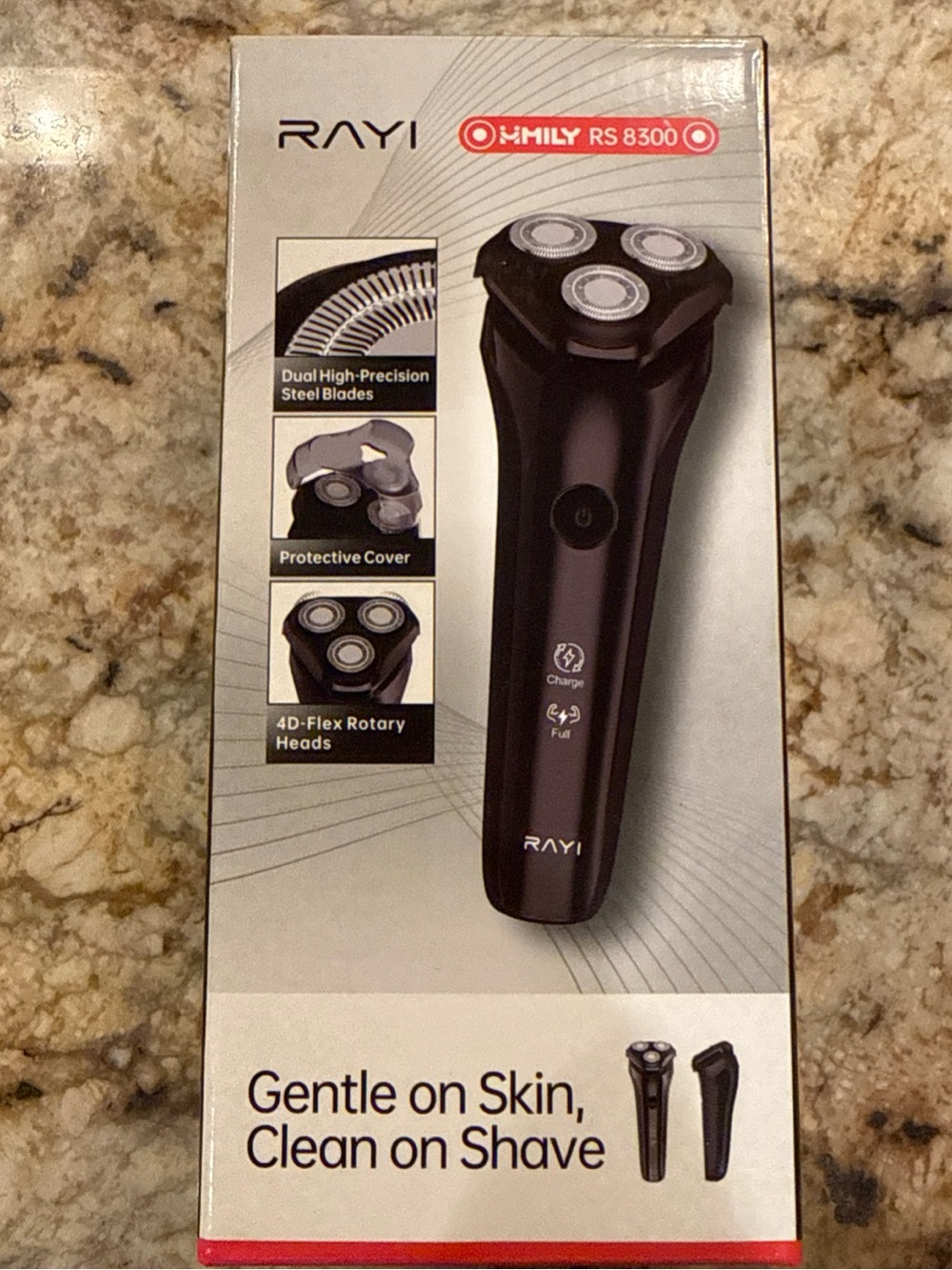 Electric Razor for Men, 90-Min Runtime, Type-C Fast Charging, Cordless Electr...